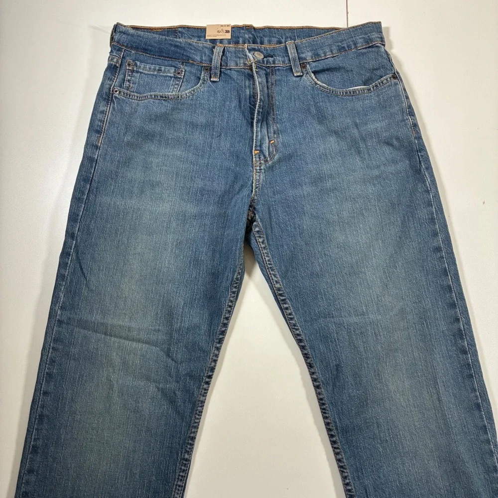 NEW Levis 502 Taper Fit Jeans 34x34 Blue Flex Stretch Denim USA Cowboy
